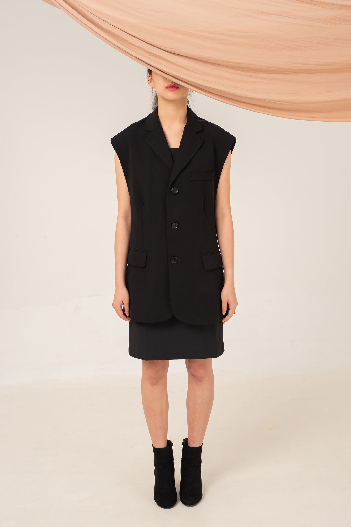 Raquel Oversized Sleeveless Vest