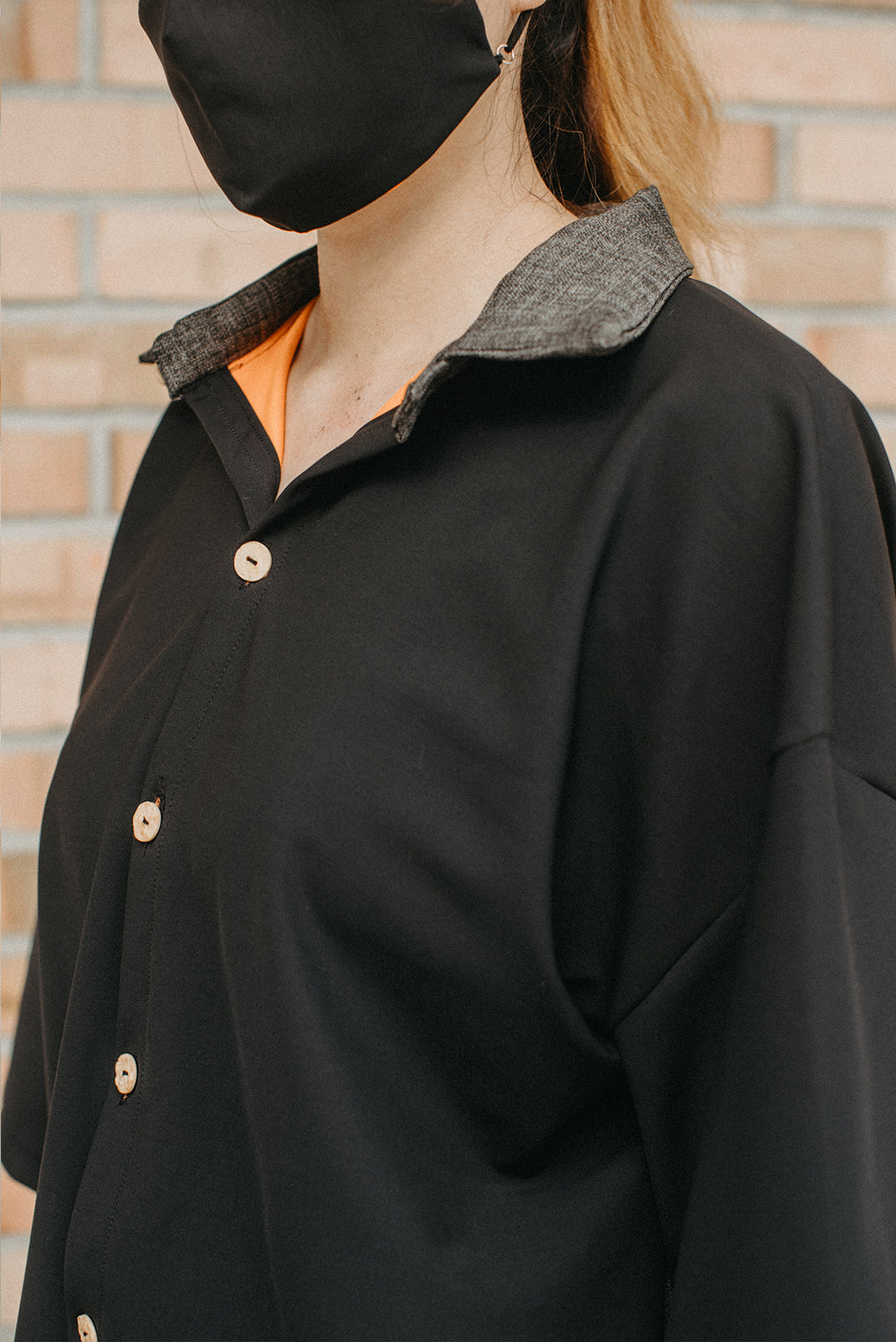 Dicaprio Paneled Button Up Short Sleeve Shirt