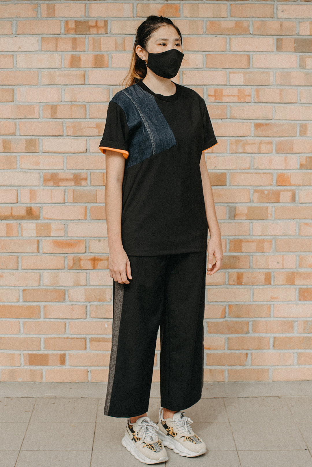 Aiden Oversized Unisex Paneled T-shirt