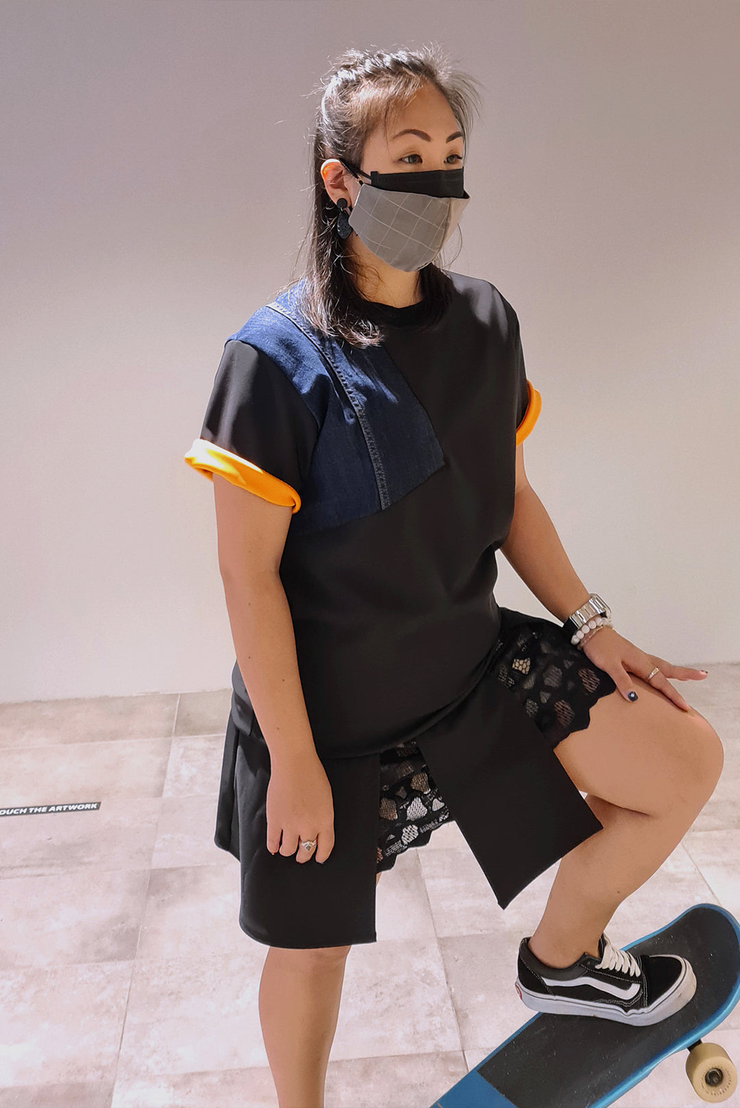 Aiden Oversized Unisex Paneled T-shirt